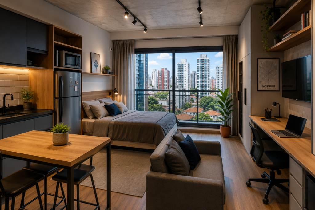 Veja as melhores dicas antes de procurar um studio para morar em São Paulo