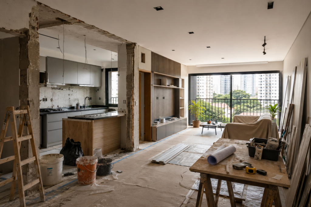 O que fazer para a sua reforma de apartamento em São Paulo não virar um pesadelo